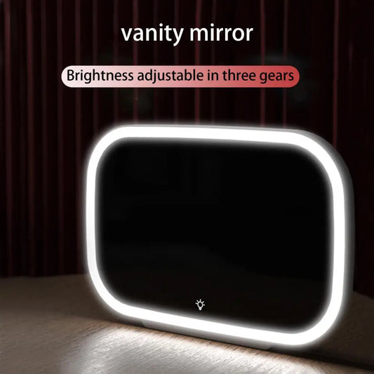 Car Visor Mirror with LED Light Car Interior Mirror Compact Large Screen  Excellent 7.8-inch Car LED Visor Vanity Mirror