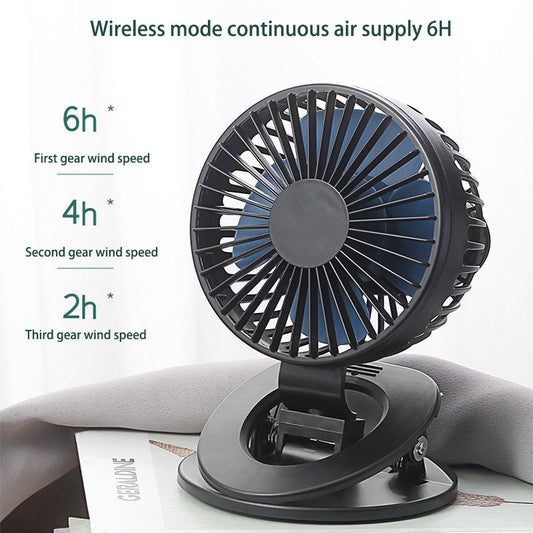 The New Clip Fan Mini Desktop USB Small Fan Dormitory Charging Car Home Gift Fan