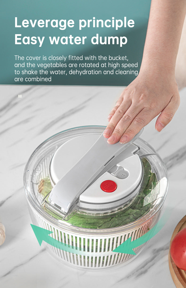 Multifunction 3 in 1 kitchen fruit vegetable dryer tools large manual Lettuce salad Spinner with Lidmaterial: plastic