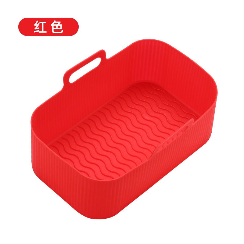 Air fryer thickened silicone pad barbecue plates ovens microwave ovens insulation rectangular trays
