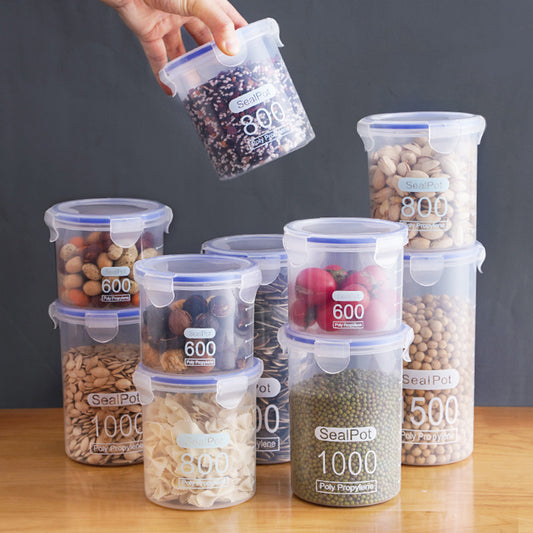 Food Storage Box Storage Jars Plastic Jars Kitchen Storage Jars Storage Jars Grains Sealed Jars