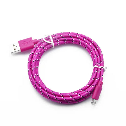 Charging Micro USB Cable 1M 2M nylon Braided Wire for Samsung Sony Xiaomi Android Phone Data Sync Charger Cable smartphone