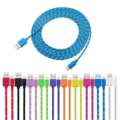 Charging Micro USB Cable 1M 2M nylon Braided Wire for Samsung Sony Xiaomi Android Phone Data Sync Charger Cable smartphone