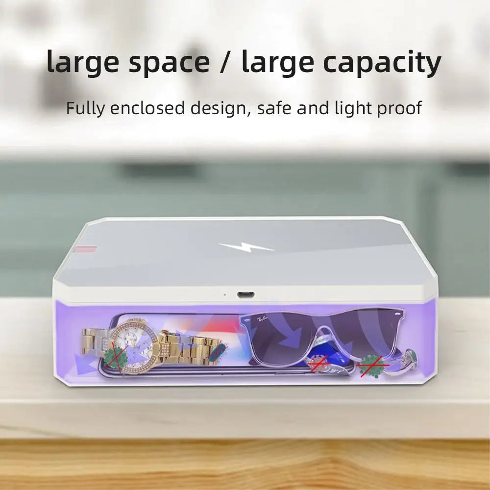 Multifunctional UV Sterilize 10W Wireless Fast Charger Mobile Phone Disinfection Box