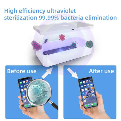 Multifunctional UV Sterilize 10W Wireless Fast Charger Mobile Phone Disinfection Box