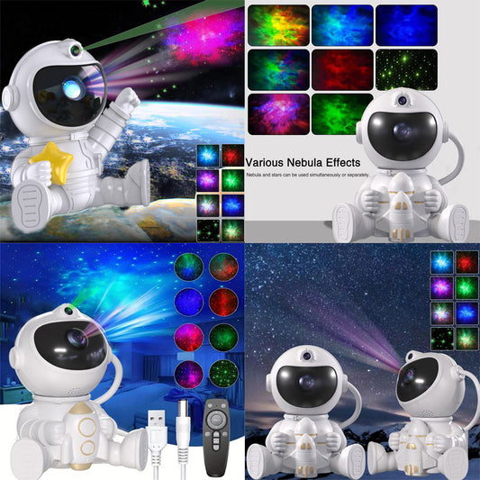 New Astronaut Sky Light Holding Rocket Star Atmosphere Light Space Shuttle Spaceman Laser LED Projection